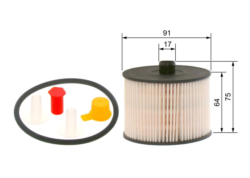 Bosch 1457431723 Kraftstofffilter für Fiat Scudo Ulysse 2004-2016
