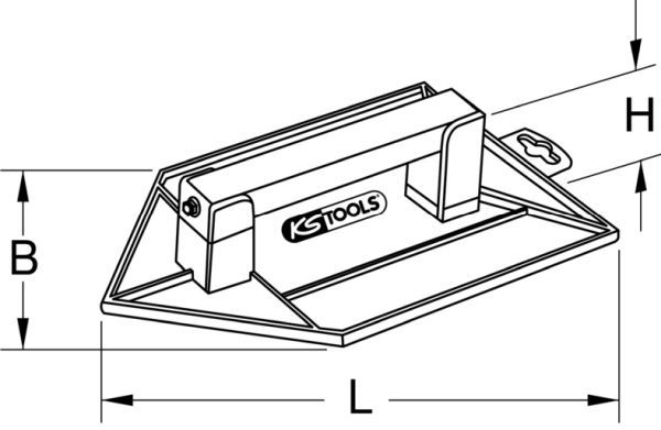 KS Tools 144.0532 Reibebrett