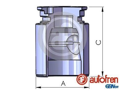 Autofren Seinsa D025221 Kolben, Bremssattel Hinten für Opel 1998-2009