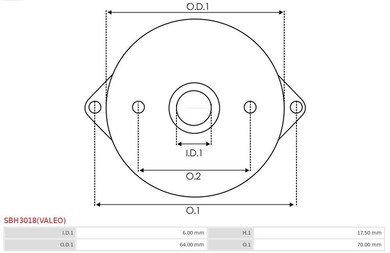 Starterdeckel, Vergaser As-Pl Sbh3018(Valeo)