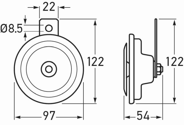 Hella 3Ba002768-382 Horn