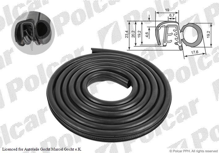 Tür Dichtung Gummidichtung für Fiat Scudo Peugeot Expert 2007 ->