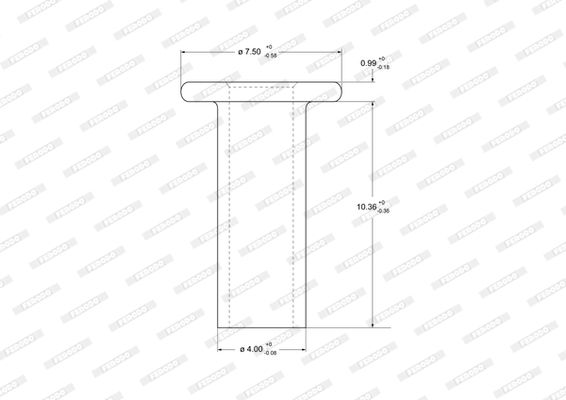 Niete, Trommelbremsbelag Ferodo 93021 für Mercedes VW T1 Bus + 75-96