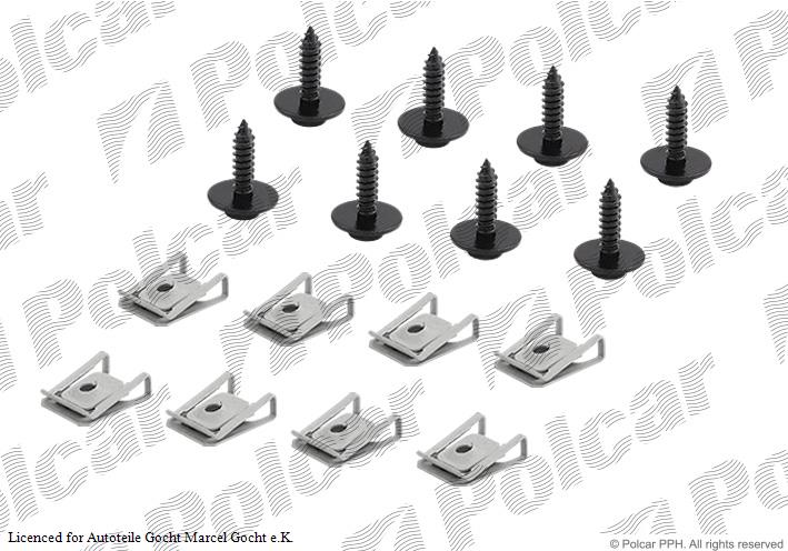 Radhausschale Einbausatz Clip Clips Schrauben Set für BMW X3 1997->