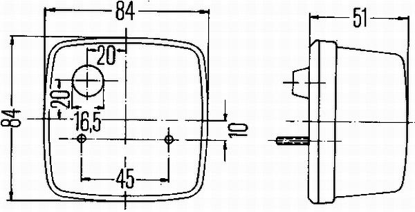 Hella 2Ba003014-111 Blinkleuchte Links oder Rechts