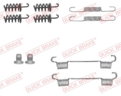 Quick Brake 105-0874 Zubehörsatz, Feststellbremsbacken Hinten