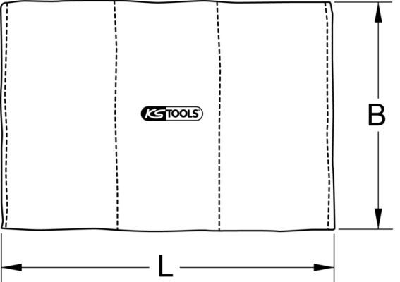 KS Tools 610.3350 Flammschutzmatte