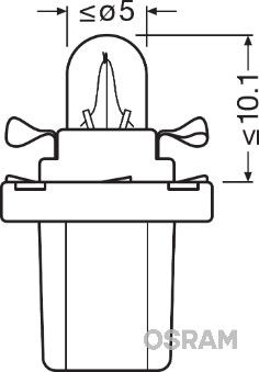 Ams-Osram 2721Mf Set 10x Glühlampe, Innenraumleuchte