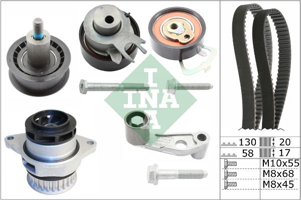 Wasserpumpe + Zahnriemensatz INA 530008930 für Audi VW Seat 98-06