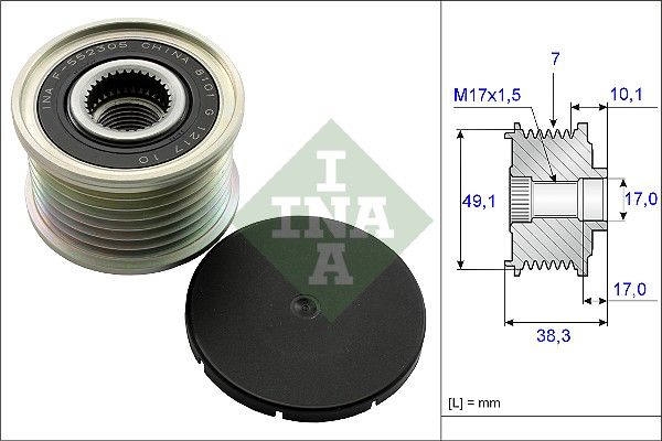 Schaeffler INA 535015310 Generatorfreilauf für Fiat Talento 2005->