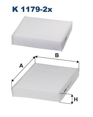 Filtron K1179-2X Filter, Innenraumluft für Peugeot 2008 I 207 2006->