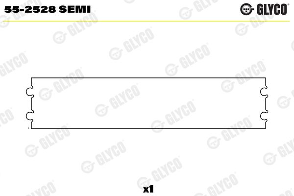 Glyco 55-2528Semi Lagerbuchse, Pleuel für BMW E32 E24 E23 1962-1994
