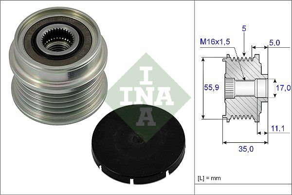 Schaeffler INA 535000510 Generatorfreilauf für Audi A4 B5 1994-2008