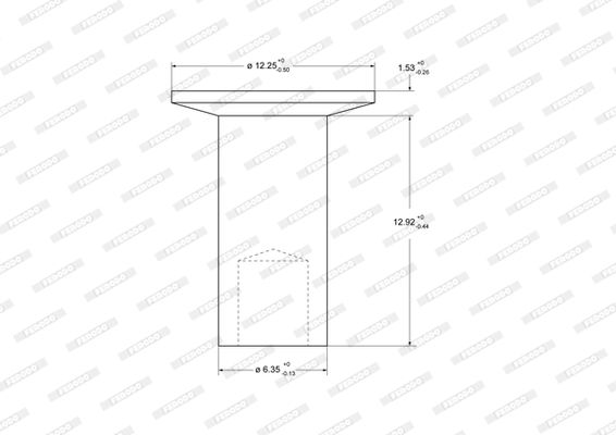 Niete, Trommelbremsbelag für 93683 DAF F 1300 F 1700 FORD Cargo 82-00