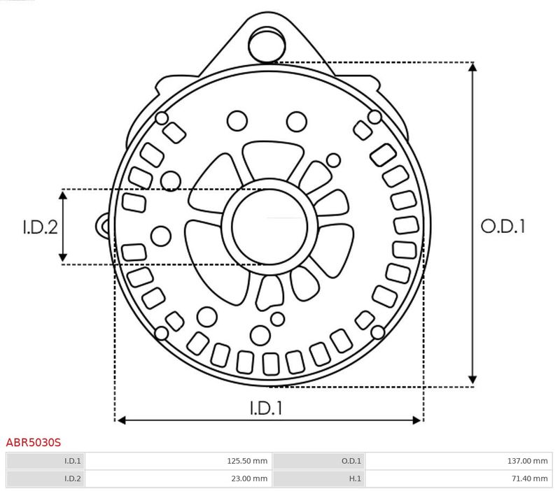 Halter, Generator-Antriebsflansch für A643X16971