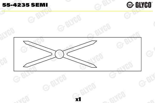 Glyco 55-4235Semi Lagerbuchse, Pleuel für Ford Scorpio I Limo 1995->