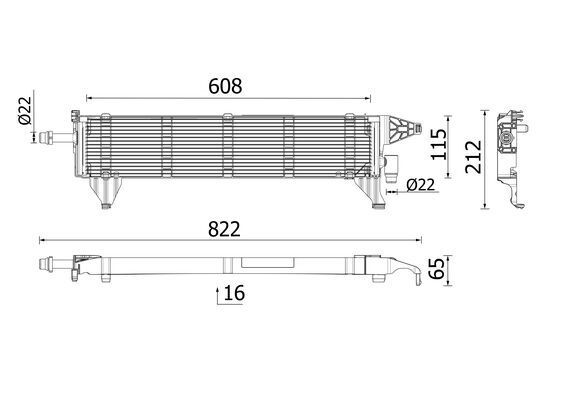 Mahle Kühler, Antriebsbatterie für Mercedes GLC Coupe 2016-2023