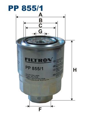 Kraftstofffilter Filtron Pp855/1 für Toyota Verso + VAN + Auris 06-18