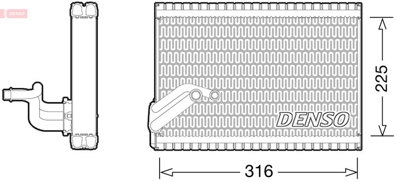 Dev21003 Verdampfer, Klimaanlage Für Citroen Peugeot Berlingo + Kasten + 03->