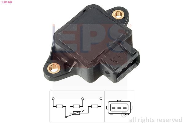 EPS 1.995.002 Sensor, Drosselklappenstellung für Fiat Bravo 1984-2010
