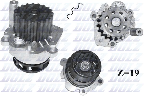 Wasserpumpe, Motorkühlung für YM218502BA AUDI FORD SKODA VW 95->