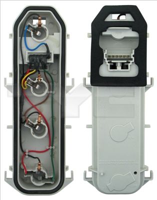 TYC 11-0231-Wp-2 Lampenträger, Heckleuchte für Renault 1998-2001
