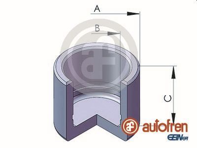 Autofren Seinsa D02528 Kolben, Bremssattel für Audi A4 B5 1970->