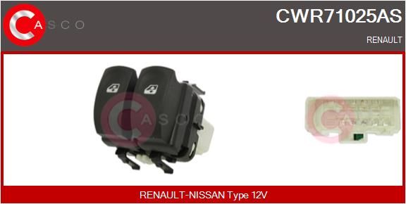 Fensterheber Schalter Links für Renault Clio III + Kasten 05->
