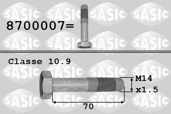 Riemenscheibenschraube für 0516A4 CITROEN DS PEUGEOT BX + Break 83->