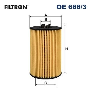 Filtron Oe688/3 Ölfilter für Audi A1 A3 Cabrio Limo A4 2015->