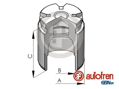 Autofren Seinsa D02578 Kolben, Bremssattel Hinten für Audi A2 1966->