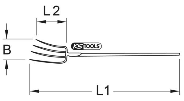 KS Tools 963.9645 Gabel