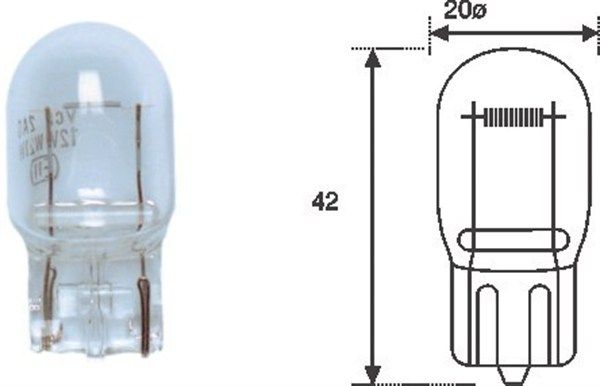 002052200000 Glühlampe Auto Lampe Birne Glühbirne W21W