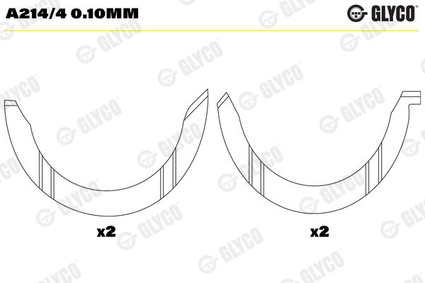Glyco A214/40.10Mm Distanzscheibe, Kurbelwelle für Fiat Ducato 1982->
