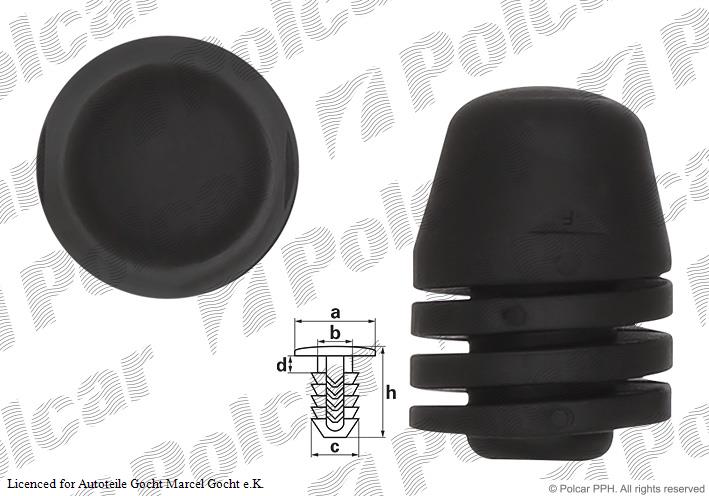 Motorhaube Puffer Motorhaubengummi Anschlag für Audi 80 Limo 1972->