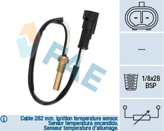 Sensor, Kühlmitteltemperatur FAE 33555 für Opel Corsa B + 87-00