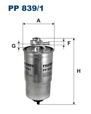 Kraftstofffilter für 2D0127399 AUDI SKODA VW A6 + Avant + A4 + 95-10
