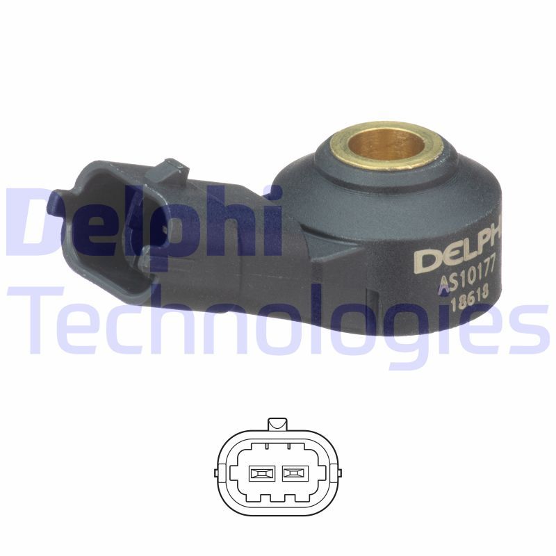 Klopfsensor Delphi As10177 für Peugeot Citroen Toyota 108 + 107 05->