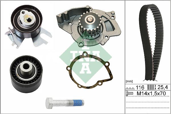 Wasserpumpe + Zahnriemensatz für 8653806 CITROEN FIAT FORD 03->