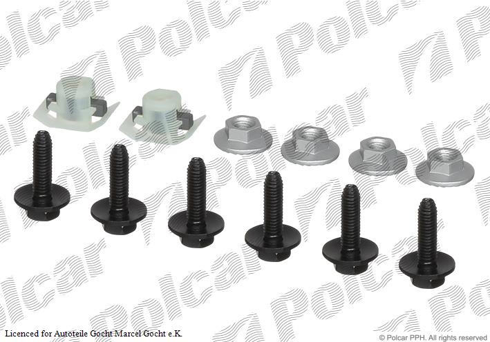 Unterfahrschutz Einbausatz Clip Clips Schrauben Set