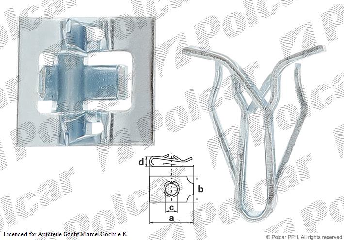 Klammer Schnappmutter Halter Clip