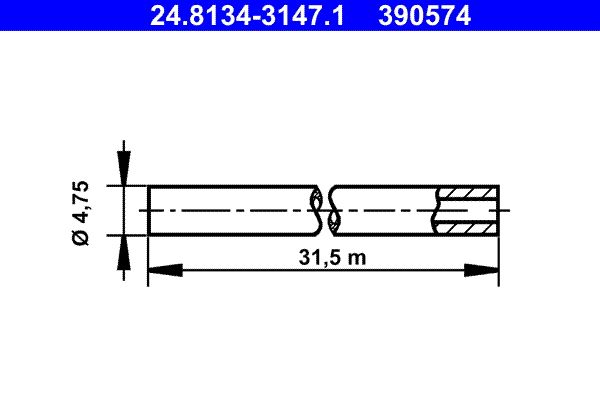 ATE 24.8134-3147.1 Bremsleitung