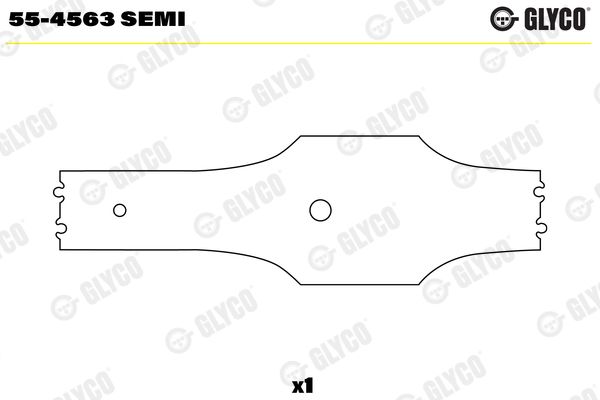 Glyco 55-4563Semi Lagerbuchse, Pleuel für MAN Hocl Lion´s 2004->