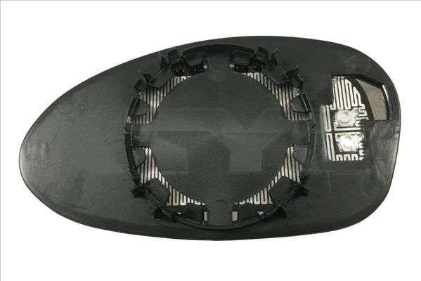 TYC 303-0097-1 Spiegelglas, Außenspiegel Rechts für BMW 2004-2010