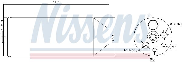 Nissens 95070 Trockner, Klimaanlage für Honda Logo Cr-V I 1991-2005