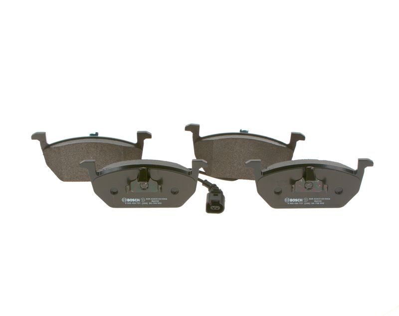 Bosch 0986494721 Bremsbelagsatz, Scheibenbremse Vorne für Audi A3