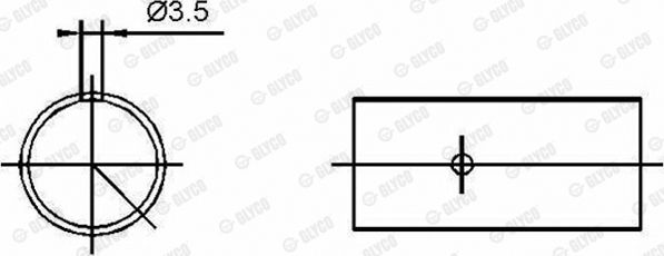 Glyco 55-3422Semi Lagerbuchse, Pleuel für BMW X3 E61 E38 1998-2010