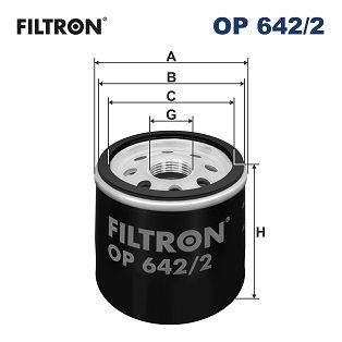 Ölfilter Filtron Op642/2 für Renault Nissan Dacia Aixam Wind + 96->