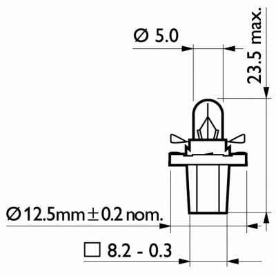 Glühlampe Glühbirne 2W Philips 12600Cp