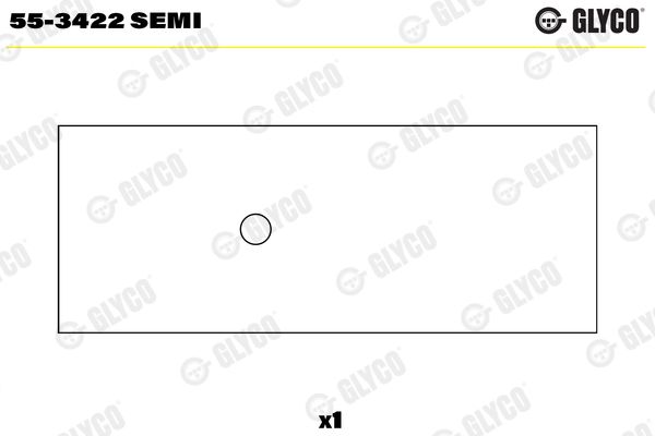 Glyco 55-3422Semi Lagerbuchse, Pleuel für BMW X3 E61 E38 1998-2010